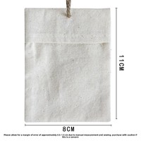 Kantong Serut Katun-Linen Alami Ramah Lingkungan Dapat Digunakan Kembali Kantong Kosong Beraroma Bunga Kering Potpourri Lavender
