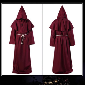 Costume de moine médiéval Haowu, robe de frère, de prêtre, de sorcier, cosplay, tenue de scène pour Halloween - Product Image 5