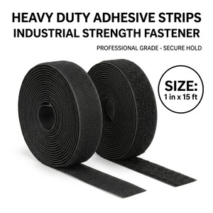 Nastro Adesivo Industriale con Gancio e Anello, Strisce di Fissaggio Autoadesive Resistenti, Nastro Adesivo in Nylon Premium - Product Image 4