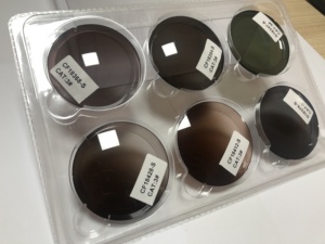 Lentes de sol Cr39 1.499 UC, lentes ópticas teñidas, Color degradado, venta al por mayor de fábrica - Product Image 3