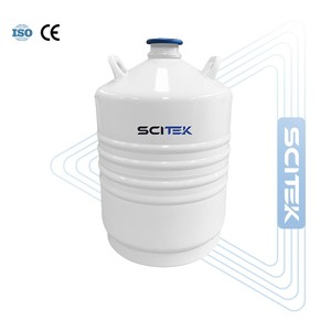 ถังเก็บไนโตรเจนเหลวแบบคงที่ของ SCITEK พร้อมสายพาน โครงสร้างอะลูมิเนียมน้ำหนักเบา แข็งแรง ทนทาน ลดการสูญเสียไนโตรเจน - Product Image 3