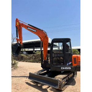 Mini-excavatrice d'occasion Doosan DH55/DX55 de 5,5 tonnes, très demandée, avec moteur, boîte de vitesses, pompe et PLC - Product Image 1