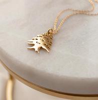 Collier en acier inoxydable personnalisé avec un arbre de cèdre, design libanais, pour femmes et filles, pendentif de style, nouveaux colliers