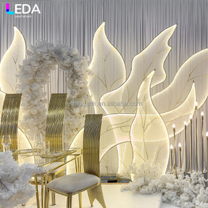 ฉากหลัง LEDA แบบตาข่ายโลหะลายสาหร่าย สำหรับตกแต่งเวที งานแต่งงาน ซุ้มประตู งานอีเว้นท์ งานวันเกิด - Product Image 3