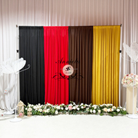 ANNIELU Panneau de fond de scène en polyester et élasthanne extensible dans 4 directions, coloré, pour mariage, événement, fête, décoration de scène