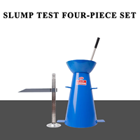 Nouvel ensemble de testeurs de compactage du béton - Cône de compactage, testeur de compactage, entonnoir, règle de compactage - Ensemble 4 pièces - Précision - Protection IP55 - 1 an de garantie