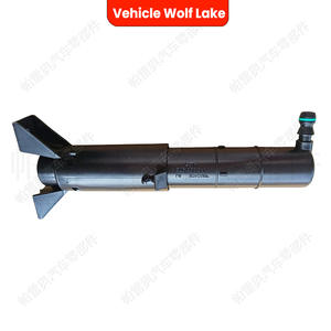 หัวฉีดน้ำล้างไฟหน้ารถยนต์สำหรับ Porsche Cayenne 2011 2014 วัสดุ ABS แบบกลไก - Product Image 3