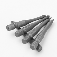 Embout de tournevis Allen magnétique industriel en acier S2 H5 à tête hexagonale, tige fine de 50 mm, phosphate de manganèse gris, résistant à la corrosion, OEM