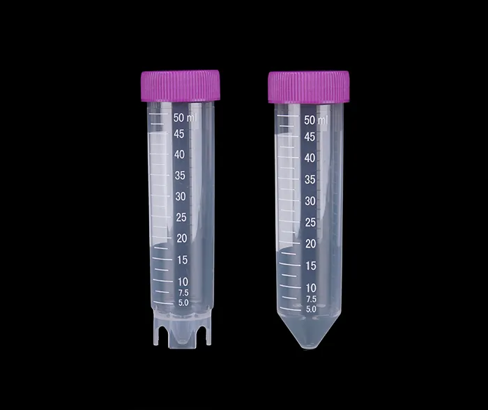 Cotaus LAB Supplies 50 ml Plastic Test Tubes Flat Bottom Self Standing With Screw Lid Centrifuge Tube