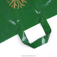 Sac fourre-tout en plastique personnalisé avec logo, écologique, recyclable, imperméable, durable, avec poignée souple, pour supermarché, exposition, boutique, vente au détail