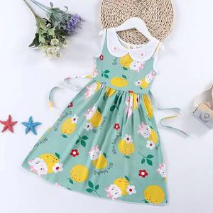 Vestido de Verano 2022 con Diseño Nuevo y Mangas con Volantes, Estampado Animal Adorable, Ropa para Niñas - Product Image 1