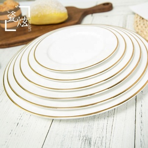 Vaisselle en porcelaine noir mat, assiette en céramique, pour Restaurant d'hôtel, noël bébé - Product Image 1