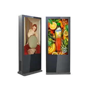 Ip65 Waterdicht Tactiele Exterieur Outdoor 55 Inch Lcd-Scherm Reclame Scherm Android Digital Signage Totem Kiosk