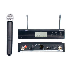BLX24R BLX4R BETA58 <span class=keywords><strong>PG58</strong></span> UHF Sistema de micrófono de karaoke inalámbrico Micrófono de mano Metal Negro Micrófono inalámbrico - Product Image 2