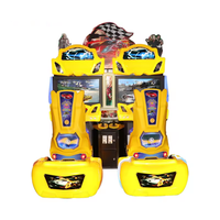 Machine de jeu de course de voitures simulateur de luxe Outrun Racing 2 Players, pour centre de jeux d'arcade, à monnayeur