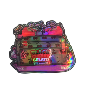 Bolsas de Mylar con Cierre Hermético y Diseño Irregular al por Mayor, Bolsas Holográficas de 3.5 Gramos con Cierre de Cremallera - Product Image 4