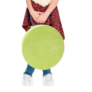 Pour <span class=keywords><strong>Amazon</strong></span> Pure Color Linen <span class=keywords><strong>coussin</strong></span> à main <span class=keywords><strong>rond</strong></span> confortable maison enfant chaise et <span class=keywords><strong>coussin</strong></span> de siège avec poignée de ceinture oreillers lombaires - Product Image 3