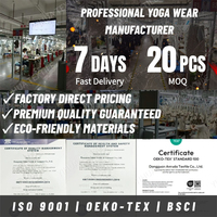 Combinaison de yoga personnalisée avec logo imprimé/uni, col en U, dos ajusté, extensible, taille haute, séchage rapide, durable, respirante, vêtements de fitness