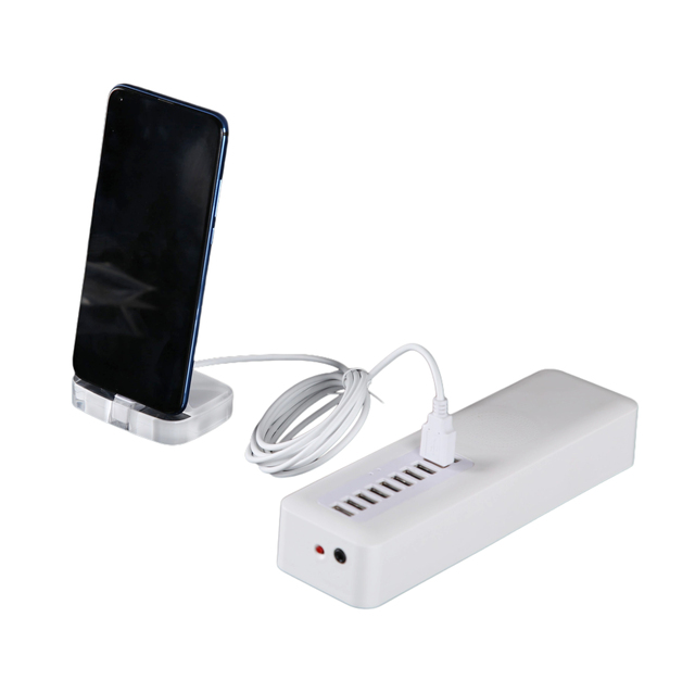 4 6 8 10 Ports Phone Security Burglar Alarm System Host Box With Mobile Phone Acrylic Anti-Theft Display Holders