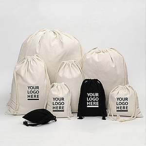 Portable Canvas Cotton <b>Drawstring</b> <b>Bag</b> Nice Quality Washable Custom Logo <b>Drawstring</b> Velvet Dust Gift Cosmetic Packaging <b>Bag</b> - Product Image 1
