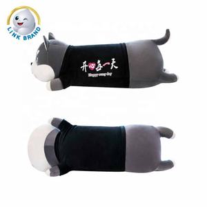 Oreiller en peluche Husky avec logo personnalisé Jouet en peluche pour chien avec peluche super douce et rembourrage en coton PP pour cadeau d'anniversaire - Product Image 5