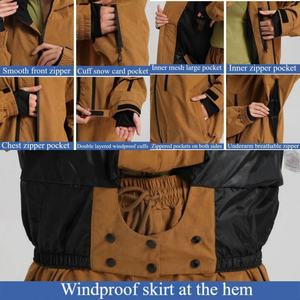 Abrigo de Invierno Minimalista para Mujer, Transpirable, Holgado, Térmico, Cortavientos, Impermeable, para Deportes al Aire Libre, con Capucha, para Esquí - Product Image 6