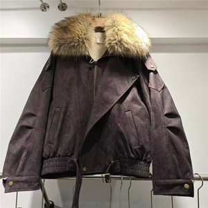 Veste en coton de style classique américain, marron Maillard, pour <span class=keywords><strong>moto</strong></span>, veste matelassée pour <span class=keywords><strong>femme</strong></span>, hiver 2026, veste matelassée en coton - Product Image 3