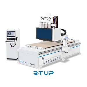 R-TUP 1325 Mesin Router CNC Mesin Ukiran Otomatis 4 Sumbu