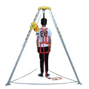 Life Saving Tripod Height Rescue Tripod Confined Space Entry With Rescue Kit With Ce Certificate Safty Rescue Lifting Tripod