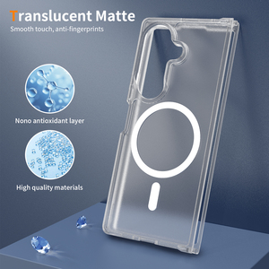 Funda Magnética para Teléfono Samsung Z Fold 8 Ultra, Blanca Translúcida, Tacto Sedoso, Antigolpes, Plegable, Venta al por Mayor - Product Image 6