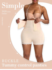 Gaine de Fausse Fausse Fesses pour Contrôle du Ventre pour Femmes Culotte Rembourrée Corrective Taille Haute Body Shapewear - Product Image 3