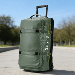 थोक फोल्डेबल ट्रॉली यात्रा बैग बड़ी क्षमता बैकपैक ट्रंक स्टोरेज बैग महिलाओं के लिए पोर्टेबल रोलिंग बैग कैरी-ऑन बैग - Product Image 1