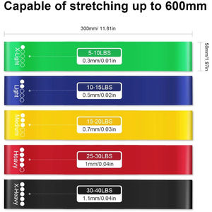 Bandes de Résistance Élastiques pour Yoga, Fitness, Entraînement, Tension des Hanches, Squat, Danse et Étirements - Product Image 5