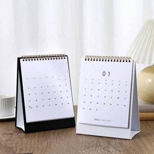 <span class=keywords><strong>Calendrier</strong></span> de bureau miniature personnalisable avec logo 2027, mignon et pliable - Product Image 2