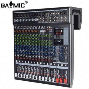 Console de mixage professionnelle OTG PQ à 12/16 canaux, DSP 99, effets de réverbération USB, mixeur audio - Product Image 1