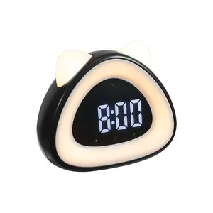 Jam alarm led digital desktop untuk anak, Jam alarm led kreatif lucu untuk anak-anak