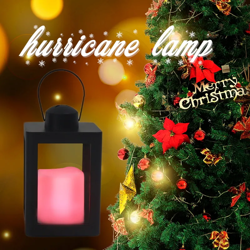 새로운 도착 색상 변경 RGB LED 불꽃 촛불 홀더 랜턴 크리스마스 매달려 램프 휴일 장식