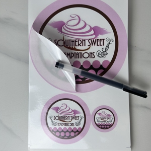 Customized PE Waterproof Adhesive Sticker <strong>Roll</strong> Vinyl Customized <strong>Labels</strong> for Business Logo Food Brand Sealing Packaging <strong>Labels</strong> - Product Image 2