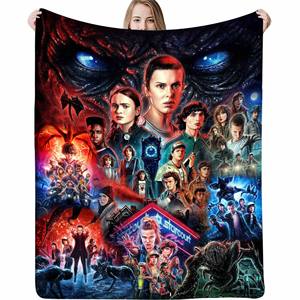 <span class=keywords><strong>Nueva</strong></span> Manta de Película Stranger <span class=keywords><strong>Things</strong></span>, Superventas, Manta de Franela Suave, Manta Usable, Regalos para Niños y Adultos - Product Image 4