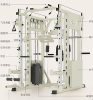 Machine Smith multifonctionnelle, équipement de fitness intégré pour la maison et le commerce avec fonctions Squat, Bench Press et Cable Crossover
