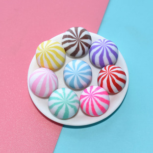 Accesorios para Slime: Bola de Sandía Colorida de Simulación, Encanto de Resina de Chicle para Decoración de Accesorios para el Cabello Infantiles y Juego de Imitación de Comida - Product Image 3