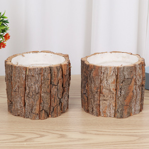 Usine <span class=keywords><strong>En</strong></span> Gros Creative Tube Écorce Arrangement De Fleurs Baril pour La Fête Des Enseignants De Noël Décoratif Pot De Plante Succulente - Product Image 4