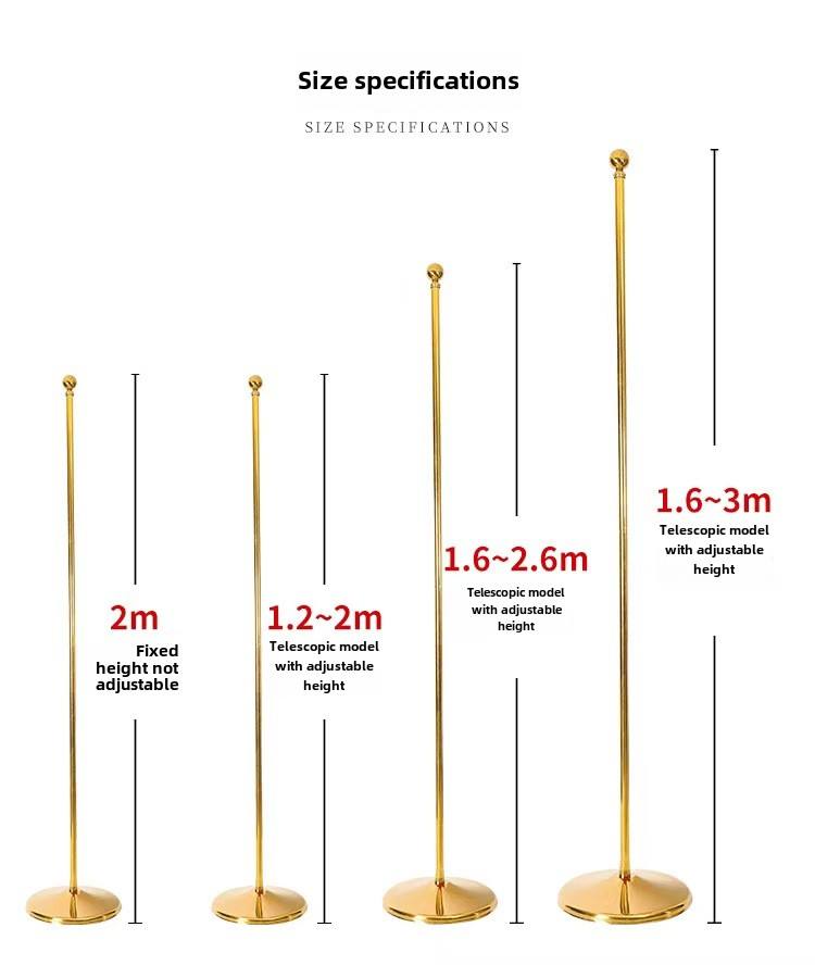 2.6m telescopic gold