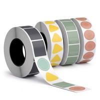 Étiquettes autocollantes en vinyle rondes imprimées numériquement sur mesure avec logo personnalisé pour l'emballage de bouteilles, de bocaux et de sachets