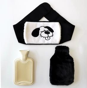 <span class=keywords><strong>Bouillotte</strong></span> en caoutchouc avec <span class=keywords><strong>ceinture</strong></span> imprimée et housse en peluche, coussin chauffant pour les maux de dos, <span class=keywords><strong>bouillotte</strong></span> d'une capacité de 1,5 L - Product Image 1