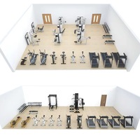 2025 SK OEM Factory Smith Machine Building Fitness Set Cable ajustable Crossover equipo deportivo Pin Selección de carga para el pecho