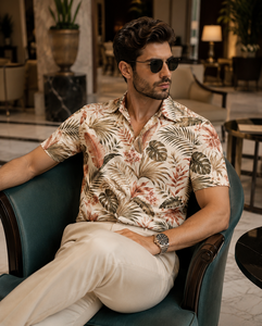 Camisa Hawaiana Personalizada para Hombre, con Estampado Digital, Manga Corta, Cuello Regular, Transpirable, Ecológica, Informal, para Verano - Product Image 3
