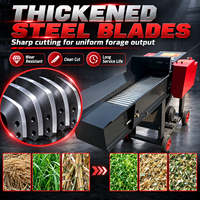 Machine à granulés d'aliments électriques 2000W avec moteur en cuivre et alimentation par rouleaux pour paille, herbe sèche, tiges de maïs et fourrage