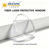 Lensa Pelindung Laser Serat Silika Fusi 22.35*4.1 yang Tahan Lama, Buatan Khusus, Harga Terjangkau dari Steedu untuk Suku Cadang Mesin Pemotong Laser