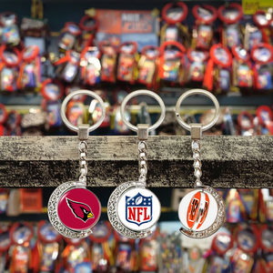 バスケットボールサッカーゴルフラグビー野球完璧なギフトかわいい金属製スポーツボトルオープナーキーホルダー回転デザイン - Product Image 2